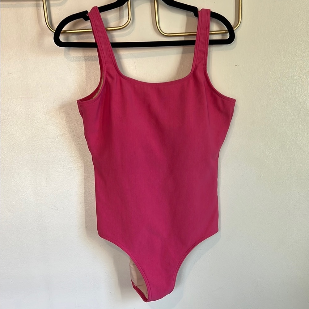 L.L. Bean 18W Pink One Piece Swimsuit